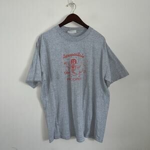 Vintage VTG Aeropostale Rock Soul Record 90’s Men’s Grey Graphic T-Shirt (0561)